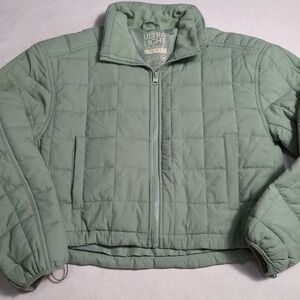 Love Tree Womens XS Ultra Light Lined Packable Mint‎ Green  Cropped Jacket 361